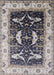 Mid-Century Modern Silver Pink Oriental Rug, urb1659