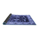 Sideview of Oriental Blue Industrial Rug, urb1659blu