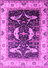 Oriental Pink Industrial Rug, urb1659pnk