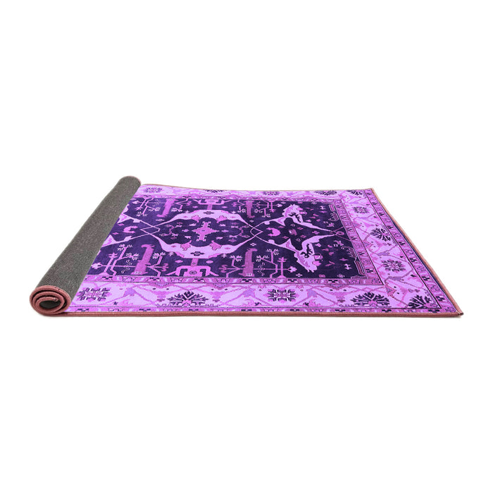 Sideview of Oriental Purple Industrial Rug, urb1659pur