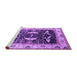 Sideview of Machine Washable Oriental Purple Industrial Area Rugs, wshurb1659pur