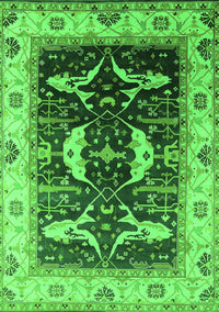 Oriental Green Industrial Rug, urb1659grn