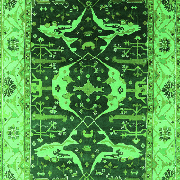 Oriental Green Industrial Rug, urb1659grn