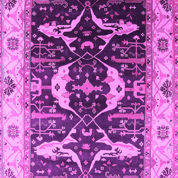 Machine Washable Oriental Pink Industrial Rug, wshurb1659pnk