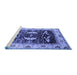 Sideview of Machine Washable Oriental Blue Industrial Rug, wshurb1659blu