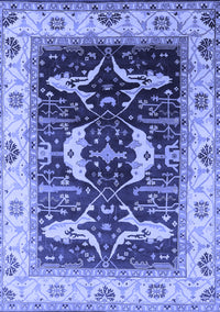 Oriental Blue Industrial Rug, urb1659blu