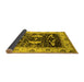 Sideview of Oriental Yellow Industrial Rug, urb1659yw