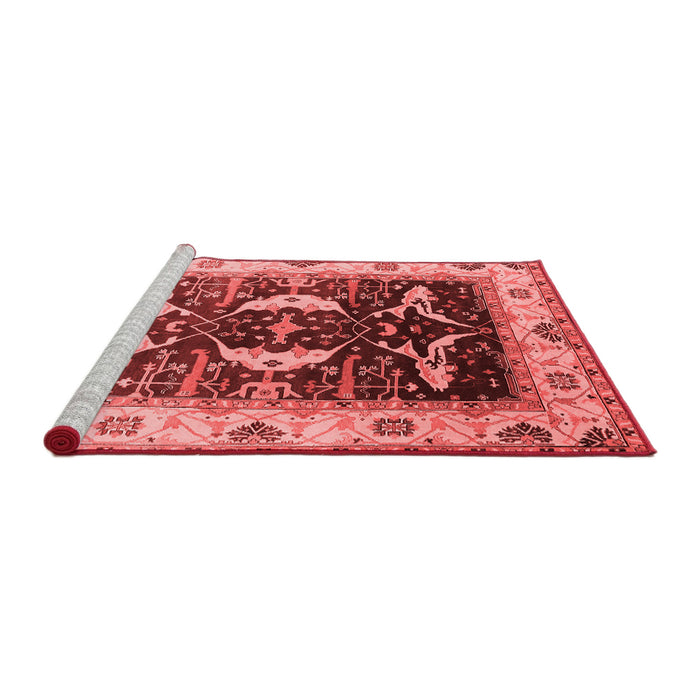 Industrial Red Washable Rugs
