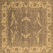 Square Oriental Brown Industrial Rug, urb1660brn