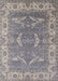 Mid-Century Modern Silver Pink Oriental Rug, urb1660