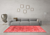 Machine Washable Oriental Red Industrial Rug, wshurb1660red