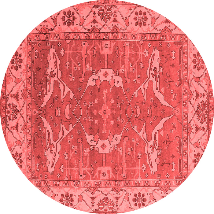 Machine Washable Oriental Red Industrial Rug, wshurb1660red