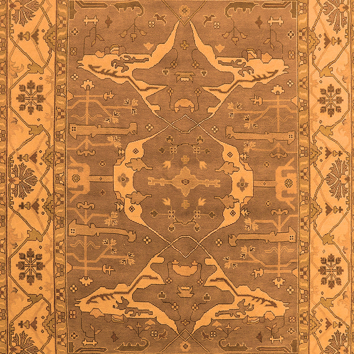 Machine Washable Oriental Orange Industrial Area Rugs, wshurb1660org