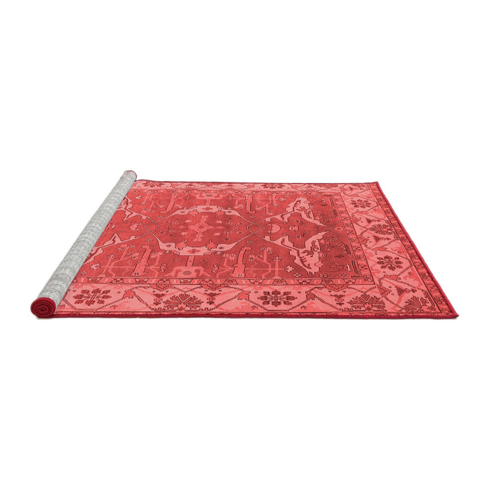 Industrial Red Washable Rugs