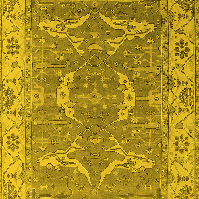 Oriental Yellow Industrial Rug, urb1660yw