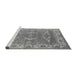 Sideview of Machine Washable Oriental Gray Industrial Rug, wshurb1660gry