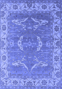 Oriental Blue Industrial Rug, urb1660blu