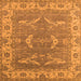 Square Oriental Orange Industrial Rug, urb1660org