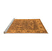 Sideview of Machine Washable Oriental Orange Industrial Area Rugs, wshurb1660org