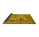 Sideview of Oriental Yellow Industrial Rug, urb1661yw