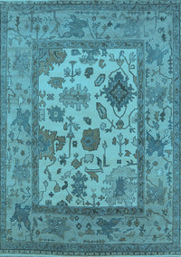 Oriental Light Blue Industrial Rug, urb1661lblu