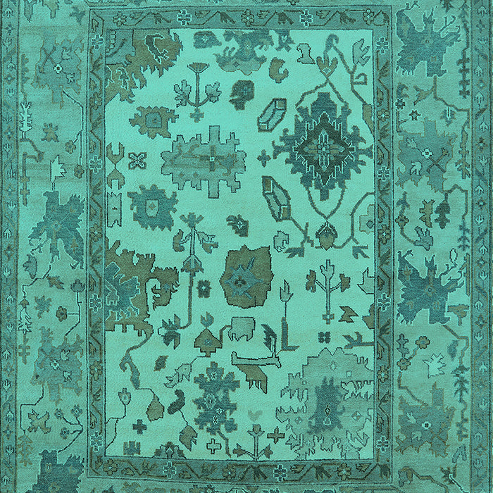 Oriental Turquoise Industrial Rug, urb1661turq
