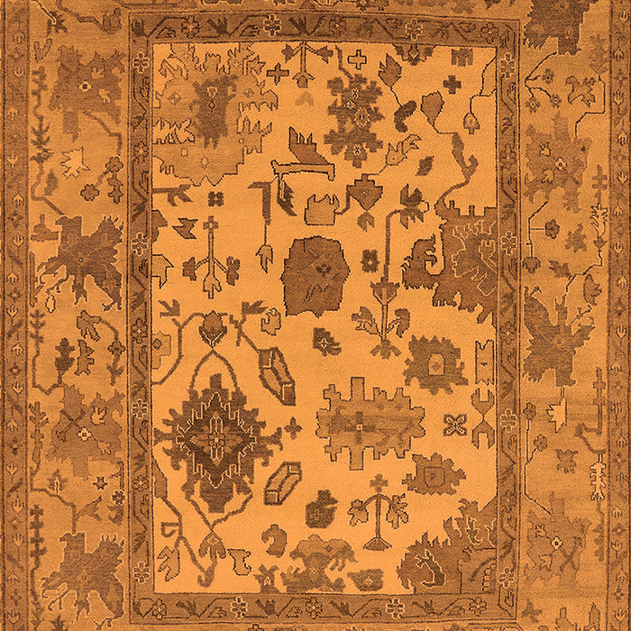 Machine Washable Oriental Orange Industrial Area Rugs, wshurb1661org