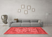 Industrial Red Washable Rugs