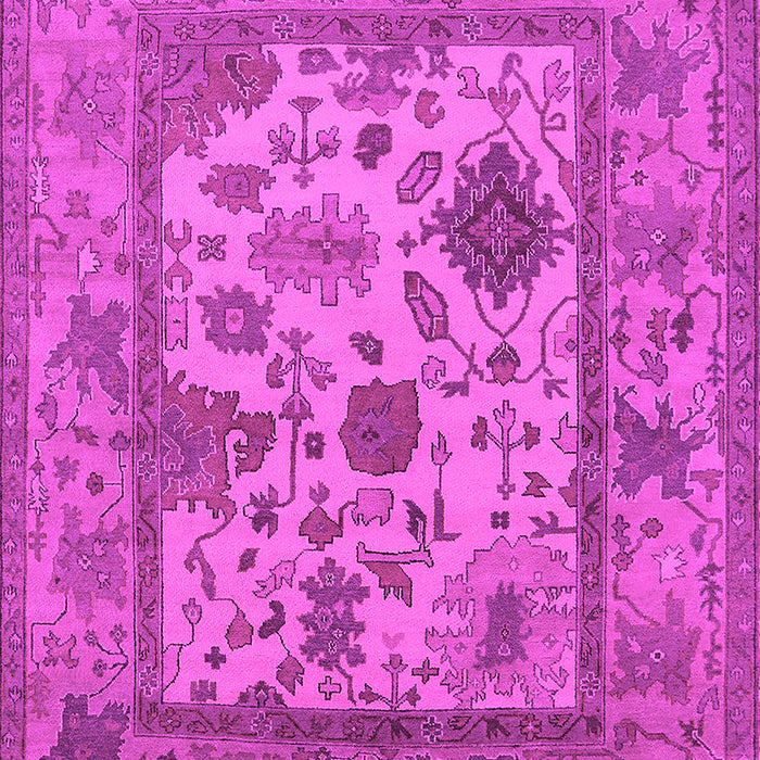 Machine Washable Oriental Pink Industrial Rug, wshurb1661pnk