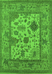 Oriental Green Industrial Rug, urb1661grn