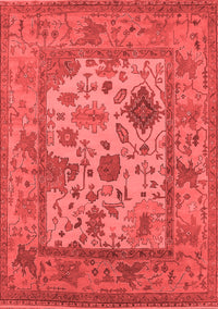 Oriental Red Industrial Rug, urb1661red