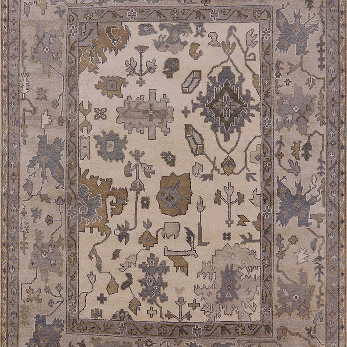 Mid-Century Modern Camel Brown Oriental Rug, urb1661