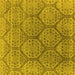 Square Oriental Yellow Industrial Rug, urb1662yw