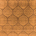 Square Oriental Orange Industrial Rug, urb1662org