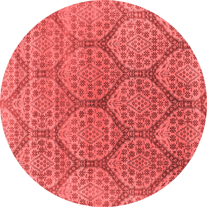 Machine Washable Oriental Red Industrial Rug, wshurb1662red