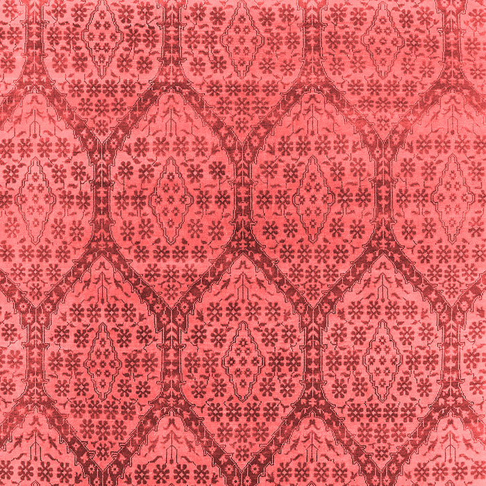 Machine Washable Oriental Red Industrial Rug, wshurb1662red