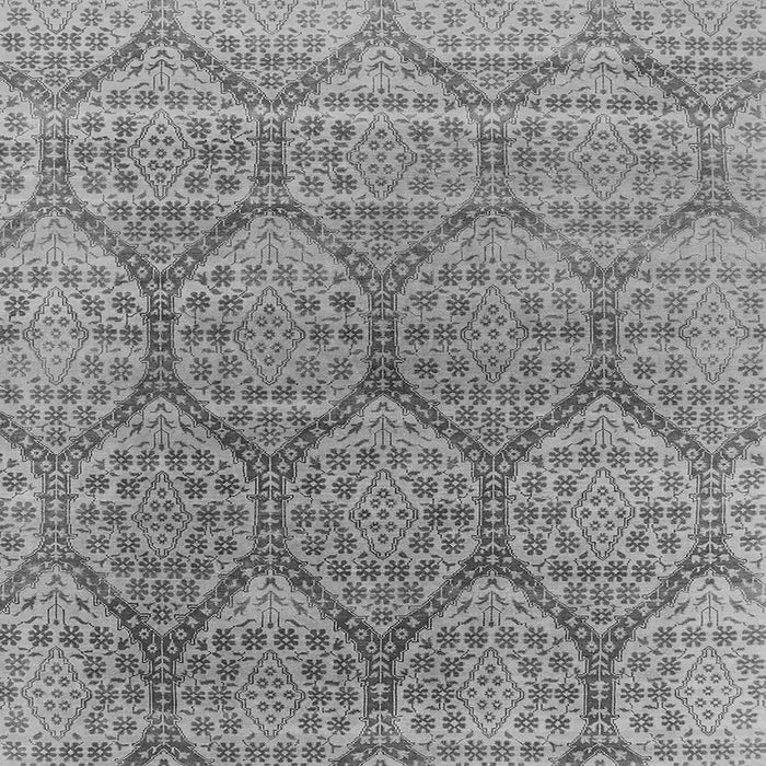 Square Oriental Gray Industrial Rug, urb1662gry