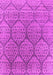 Machine Washable Oriental Pink Industrial Rug, wshurb1662pnk