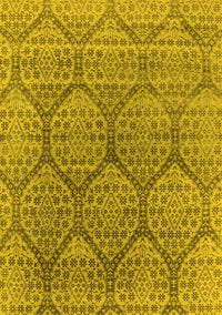 Oriental Yellow Industrial Rug, urb1662yw