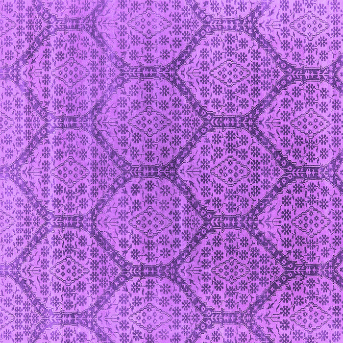 Square Machine Washable Oriental Purple Industrial Area Rugs, wshurb1662pur