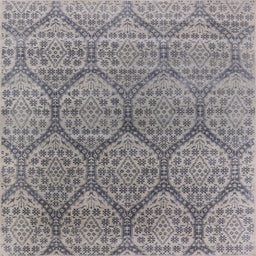 Square Machine Washable Industrial Modern Silver Pink Rug, wshurb1662