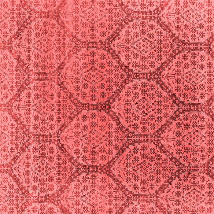 Machine Washable Oriental Red Industrial Rug, wshurb1662red
