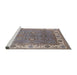 Sideview of Machine Washable Industrial Modern Puce Purple Rug, wshurb1663