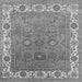 Square Oriental Gray Industrial Rug, urb1663gry