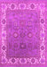 Machine Washable Oriental Pink Industrial Rug, wshurb1663pnk
