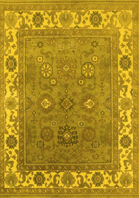 Oriental Yellow Industrial Rug, urb1663yw