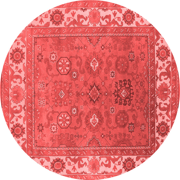 Machine Washable Oriental Red Industrial Rug, wshurb1663red