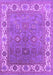 Machine Washable Oriental Purple Industrial Area Rugs, wshurb1663pur