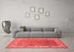 Industrial Red Washable Rugs