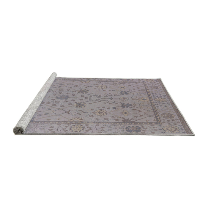 Sideview of Machine Washable Industrial Modern Dark Gray Rug, wshurb1664